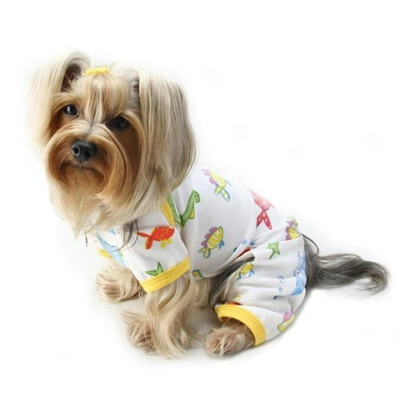Klippo Pet KBD078XS Ocean Pals Knit Cotton Pajamas - Extra Small