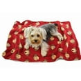 thumbnail image 1 of Klippo Pet KBLNK054 Silly Monkey Ultra-Plush Blanket- Burgundy - One Size, 1 of 1