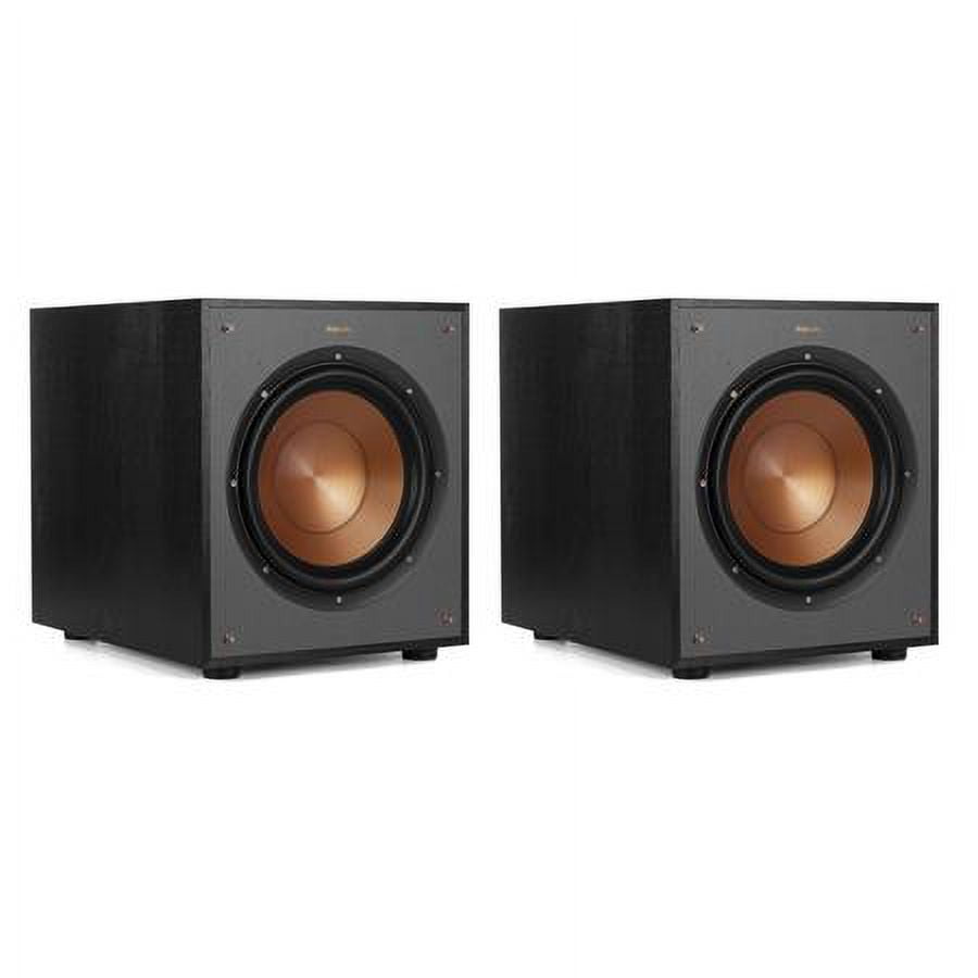 Klipsch 2 Pack R100SW 300W Subwoofer, 10" Active Home Theater
