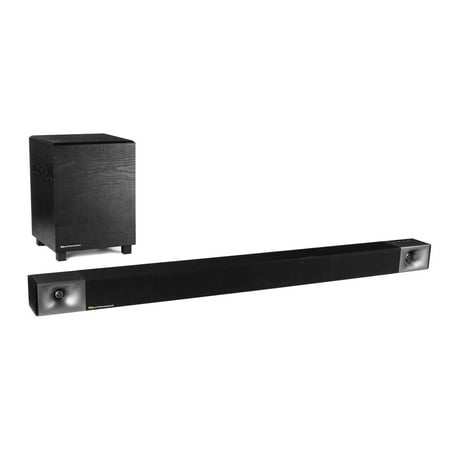 Klipsch - Cinema 400 2.1 Sound Bar System with Wireless Pre-Paired 8" Subwoofer - Black