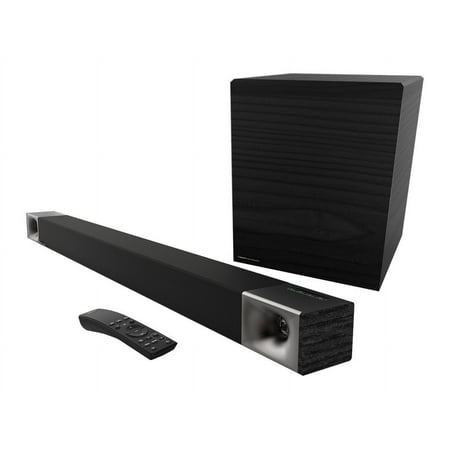 Klipsch - Cinema 600 3.1 Sound Bar System with Wireless Pre-Paired 10" Subwoofer - Black