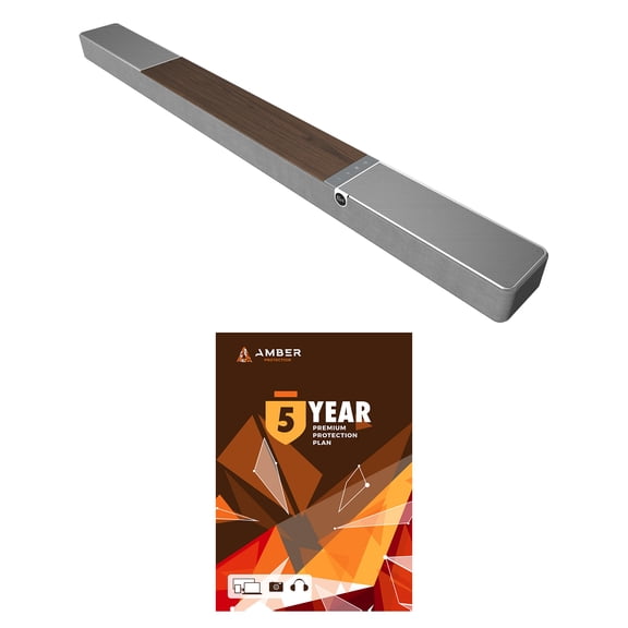 Klipsch FLEXUS-300-SOUNDBAR 5.1.2 Dolby Atmos Sound Bar Walnut with 5 Year Amber Protection Plan (2025)