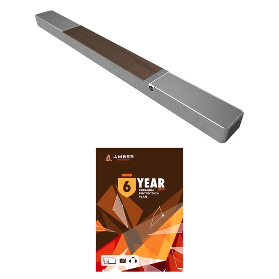 Klipsch FLEXUS-300-SOUNDBAR 5.1.2 Dolby Atmos Sound Bar Walnut with 6 Year Amber Protection Plan (2025)