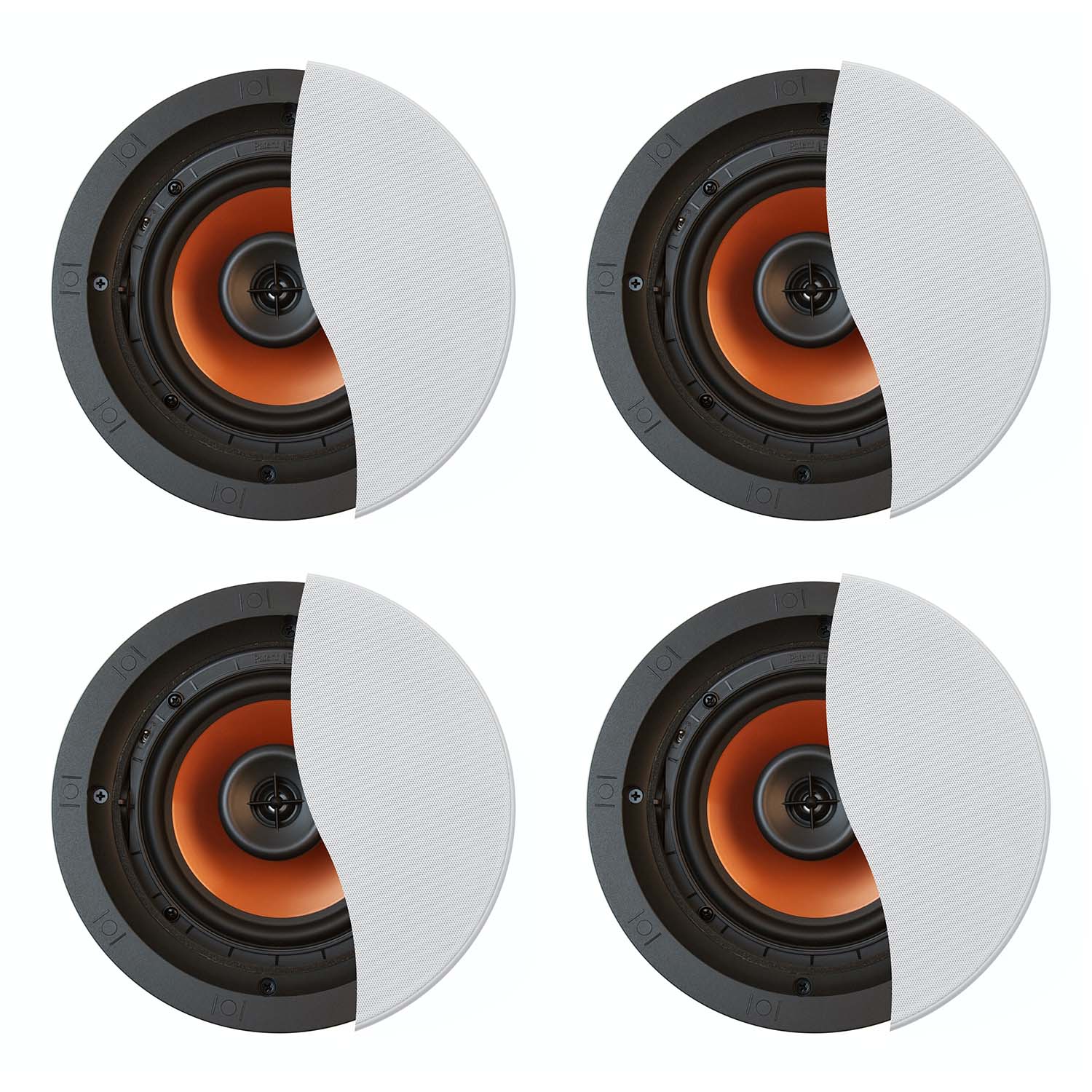 Klipsch High-Performance CDT-3650-C II in-Ceiling Loudspeaker Four-Pack for Custom Installation - image 1 of 6