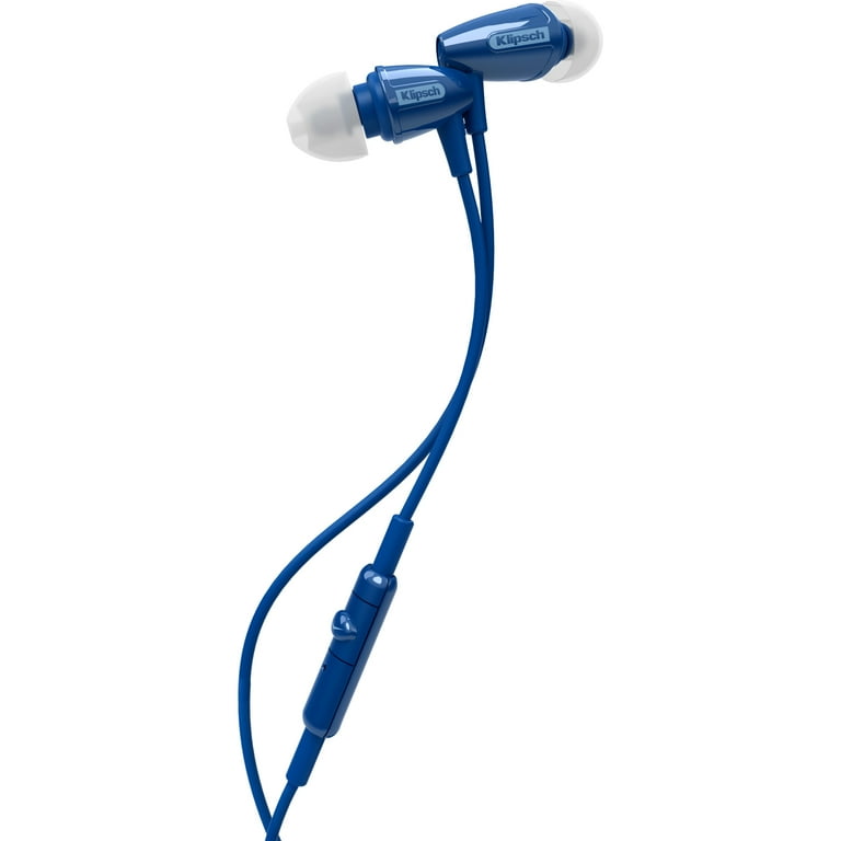 Klipsch In Ear Wired Headphone with integrated Microphone for use with any device with a 3.5mm connection Blue Walmart
