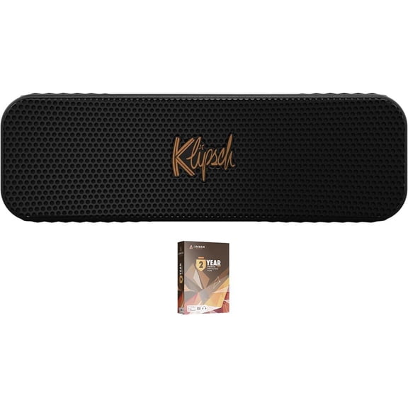 Klipsch KLIPSCH-DETROIT Portable Bluetooth Speaker with Full Range Audio and a 2 Year Amber Protection Plan (2023)