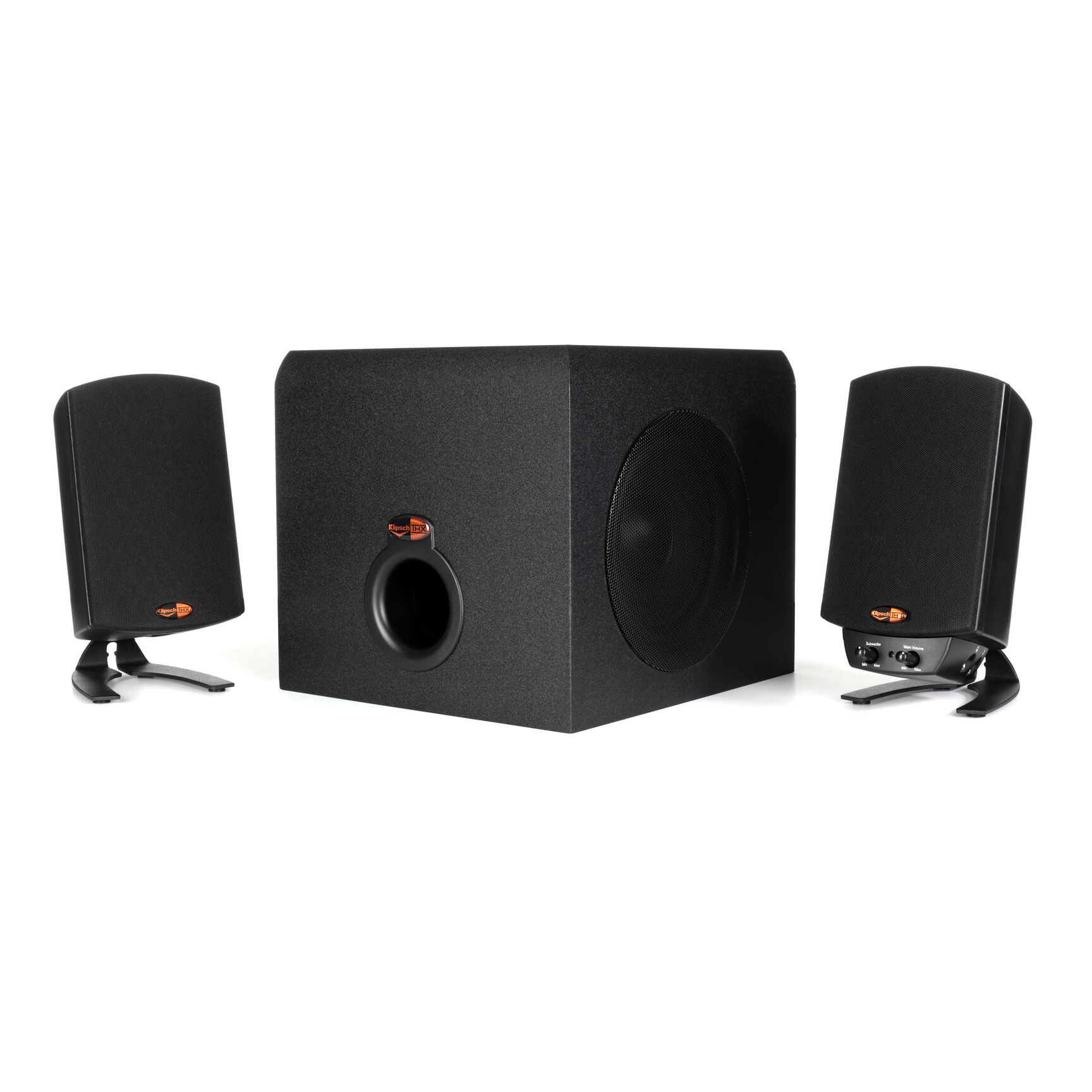 Klipsch Pro Media 2.1 THX Computer Speakers Two-Way Satellites 3" Midbass Drivers and 6.5" Subwoofer - image 1 of 8