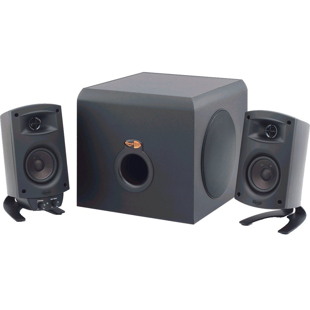 Klipsch ProMedia 2.1 Speaker System, 160 W RMS, Black - image 1 of 4