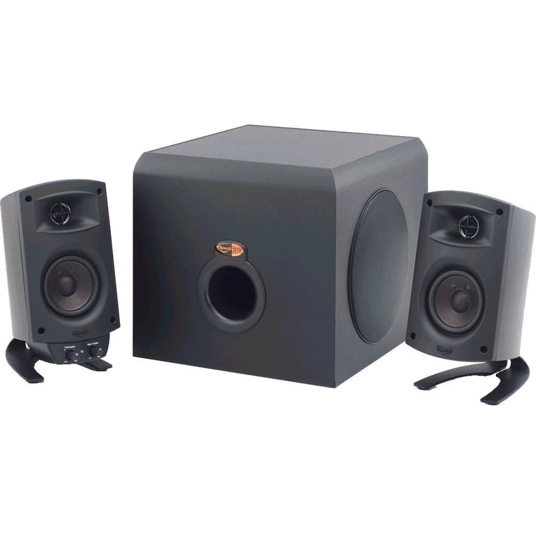 Klipsch ProMedia 2.1 Computer Subwoofer Speaker System, 160 W RMS
