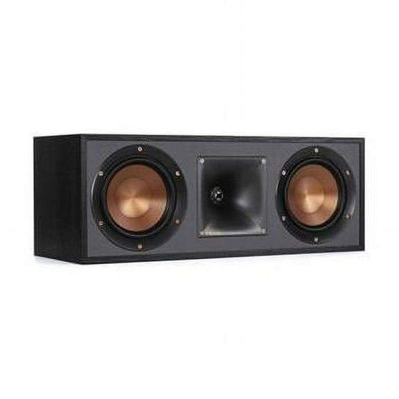 Klipsch R-52C Powerful Detailed Center Channel Speaker Two-Way Center Channel Speaker- Black