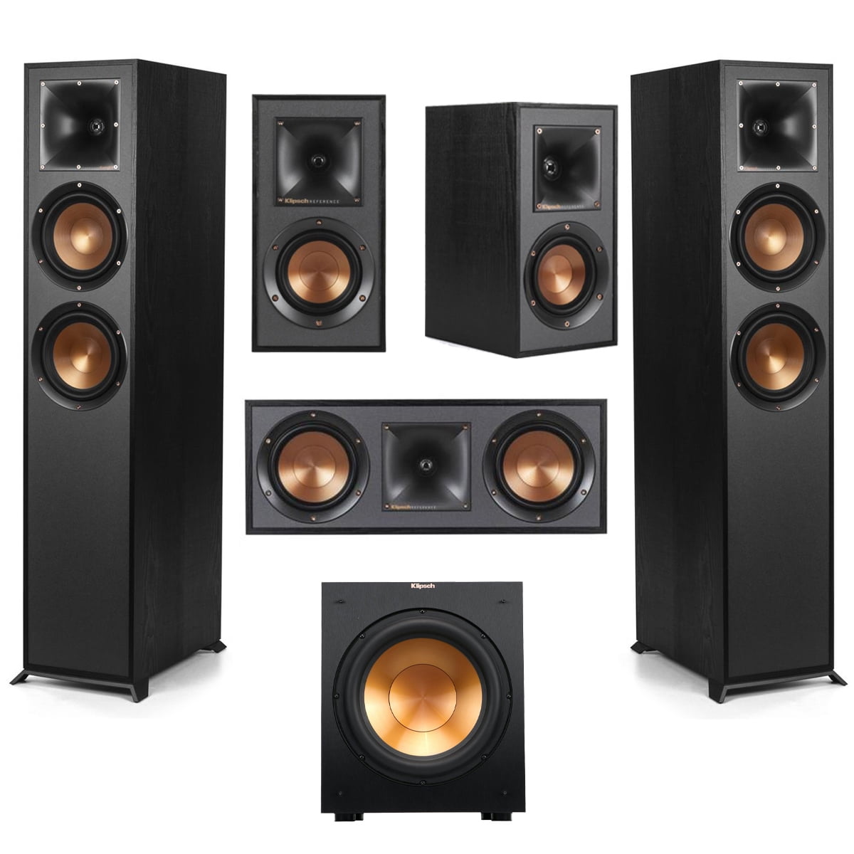 Klipsch reference 5 1 home theater pack with 2x r 620f floorstanding
