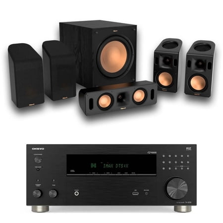 Klipsch Reference Cinema System, Black + Onkyo TX-RZ30 170W 9.2-Channel Receiver