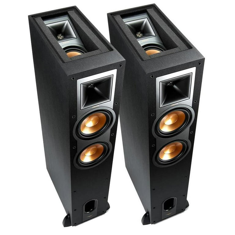 Klipsch, Floorstanding Speaker, R-26FA, Black Pair - Walmart.com