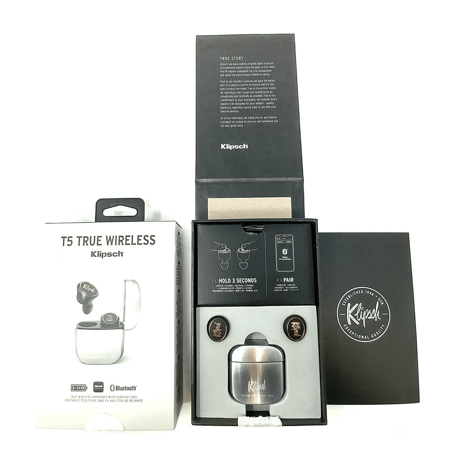 T5 True Wireless Earphones Silver Klipsch® Certified…