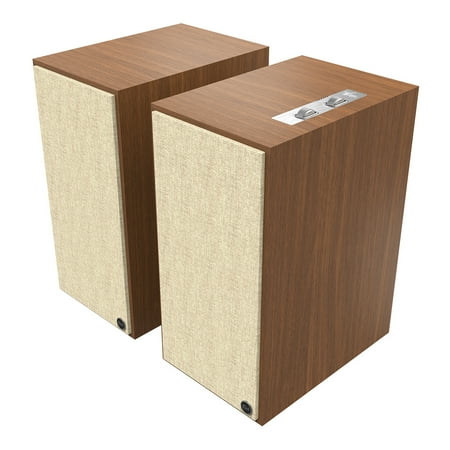 Klipsch - The Nines 8" Powered Speakers (Pair) - Walnut