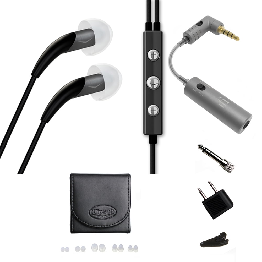 Klipsch X11i In-Ear Headphones(Black/Dark Gray (1016531) with iFi Audio  iEMATCH