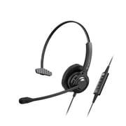 Klipxtreme - Headset - Voxpro Mono W/Vol Cont Boom Mic USB KCH-901