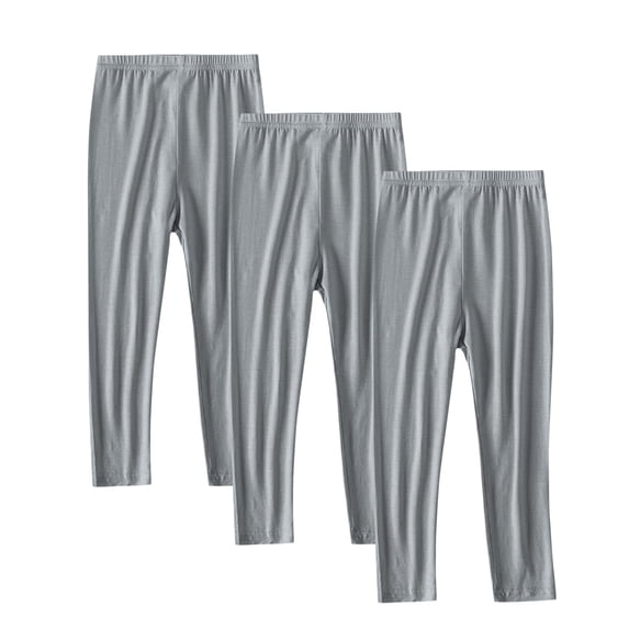 Klisyaur 3 Pack Girls Leggings Athletic Active Elastic High Waist Comfy Yoga Pants Casual Stretchy Tights for Girls