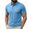 thumbnail image 1 of Klisyaur Casual Short Sleeve Shirts for Mens Soft Breathable Lightweight Collared Tops Vacation Beach Wedding Tee with Button, 1 of 3
