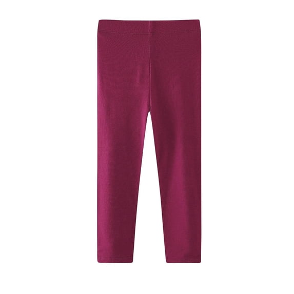 Klisyaur Children's Leggings Elastic High Waist Soft Cotton Stretchy Yoga Pants Casual Comfy Breathable Trousers