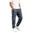 thumbnail image 1 of Klisyaur Joggers for Boys Elastic High Waist Streetwear Sweatpants School Casual Loose Comfy Sport Pants with Pockets, 1 of 8