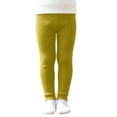 thumbnail image 1 of Klisyaur Leggings for Girl Ribbed Knit Elastic High Waist Ankle Tights Toddler Girls Stretchy Casual Comfy Warm Pants, 1 of 9
