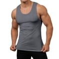thumbnail image 1 of Klisyaur Men's Summer Base Elastic Sports Sleeveless Top High Elasticity Breathable Drying Running Training Tight Fitting, 1 of 5