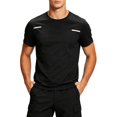 thumbnail image 1 of Klisyaur Mens Quick Dry Shirts Short Sleeve Breathable Comfortable Lightweight Tops Summer Workout Basic Tee, 1 of 5
