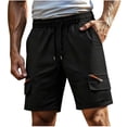 thumbnail image 1 of Klisyaur Summer Short for Mens Multi Pocket Drawstring Elastic Waistband Shorts Casual Comfortable Pants, 1 of 5