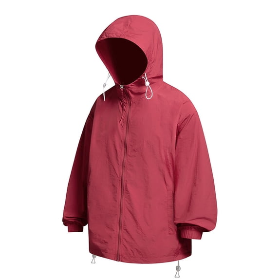 Klisyaur Sun Protection Shirt for Mens Long Sleeve Hooded Breathable Fashion Spring Summer Top Zipper down Tee