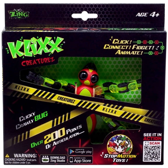 Klixx Creaturez Fire Ant Figure (Red & Green)