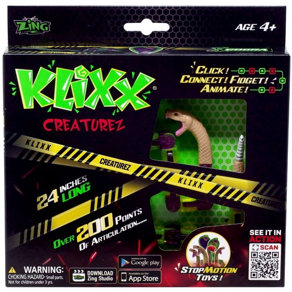 Klixx Creaturez Rattlesnake Figure