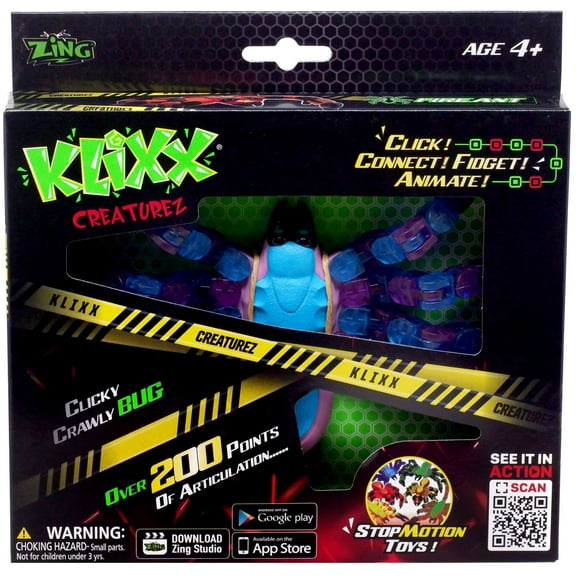 Klixx Creaturez Spider Figure (Blue & Purple)