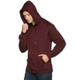 thumbnail image 1 of Klizzer Luxury 100% Cotton Hoodies for Men - Rich Fabric, Soft & Comfortable, Maroon (Sizes S-2XL), 1 of 7