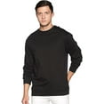thumbnail image 1 of Klizzer Luxury Sweatshirts for Men 100% Cotton Fleece Crewneck – Black Small, 1 of 7