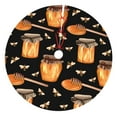 thumbnail image 1 of Kll 30" Christmas Tree Skirt Bee And Honey Xmas Tree Skirts Mat For New Year Xmas Holiday Party Indoor Outdoor Home Decoration, 1 of 9