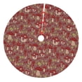 thumbnail image 1 of Kll 30" Christmas Tree Skirt Mushroom Xmas Tree Skirts Mat For New Year Xmas Holiday Party Indoor Outdoor Home Decoration, 1 of 9