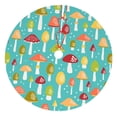 thumbnail image 1 of Kll 30" Christmas Tree Skirt Mushrooms Xmas Tree Skirts Mat For New Year Xmas Holiday Party Indoor Outdoor Home Decoration, 1 of 1