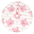thumbnail image 1 of Kll 36" Christmas Tree Skirt Cartoon Pig Xmas Tree Skirts Mat For New Year Xmas Holiday Party Indoor Outdoor Home Decoration, 1 of 9
