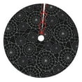 thumbnail image 1 of Kll 36" Christmas Tree Skirt Spider Web Black Xmas Tree Skirts Mat For New Year Xmas Holiday Party Indoor Outdoor Home Decoration, 1 of 9