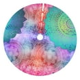 thumbnail image 1 of Kll 36" Christmas Tree Skirt Vintage Mandala Xmas Tree Skirts Mat For New Year Xmas Holiday Party Indoor Outdoor Home Decoration, 1 of 9
