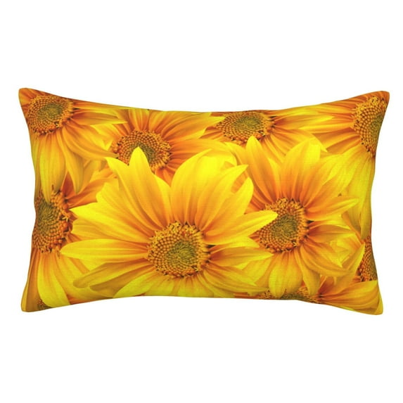 Kll 3d Sunflowers Pillow Covers Envelope Closure,Super Soft And Cozy Fuzzy Fleece Pillow Case Cover 20"X30"
