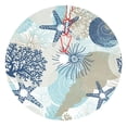 thumbnail image 1 of Kll 48" Christmas Tree Skirt Algae Corals And Seashells Xmas Tree Skirts Mat For New Year Xmas Holiday Party Indoor Outdoor Home Decoration, 1 of 9