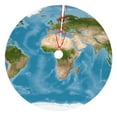 thumbnail image 1 of Kll 48" Christmas Tree Skirt Earth View World Map Xmas Tree Skirts Mat For New Year Xmas Holiday Party Indoor Outdoor Home Decoration, 1 of 9