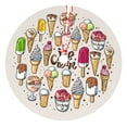 thumbnail image 1 of Kll 48" Christmas Tree Skirt Ice Cream Xmas Tree Skirts Mat For New Year Xmas Holiday Party Indoor Outdoor Home Decoration, 1 of 9