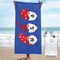thumbnail image 1 of Kll 4th Of July Gnomes Microfiber Beach Towel Fast Drying,Extra Large 27.5"X55" Sand Free Beach Towel Super Lightweight Towels, 1 of 1