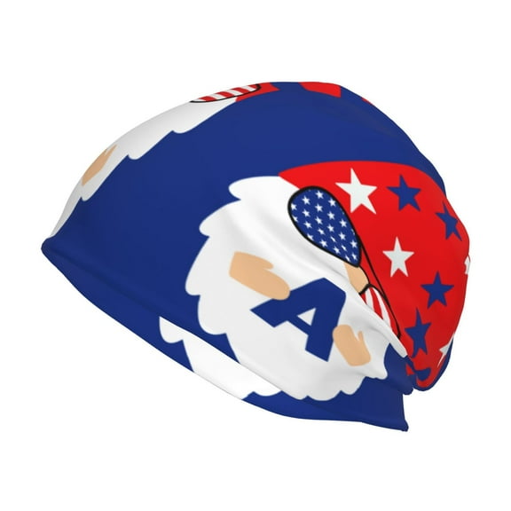 Kll 4th Of July Gnomes Winter Fall Beanie Knit Hats For Men & Women - Warm & Soft Stylish Toboggan Caps For Cold Weather
