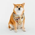 thumbnail image 1 of Kll 70s Hippie Style Dog Bandanas,Triangle Reversible Pet Scarf For Small Medium Large And Extra Large Dogs-Large, 1 of 7