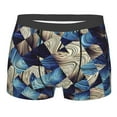 thumbnail image 1 of Kll Abstract Blue Squares Men'S Cotton Boxer Briefs Underwear-Xx-Large, 1 of 9