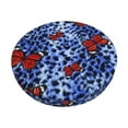 thumbnail image 1 of Kll Abstract Colorful Butterflies Round Bar Chair Cushion Cover 14 Inch,Bar Stool Protector With Elastic, Soft Washable, 1 of 7